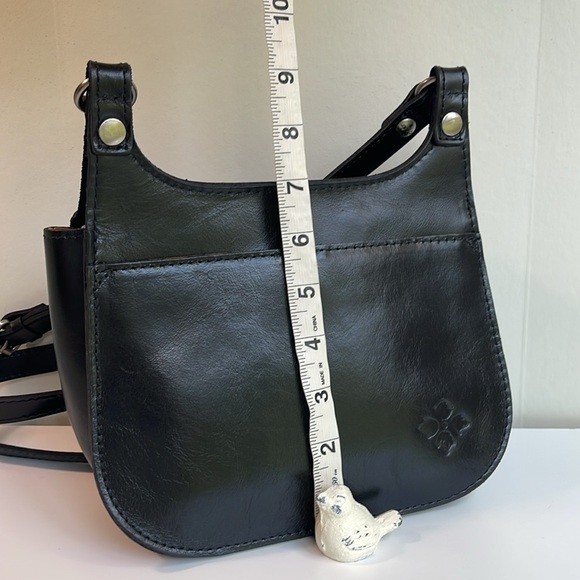 Patricia Nash Claretta Saddle Crossbody Bag In Black New Without Tag 🏷️ - Picture 14 of 15